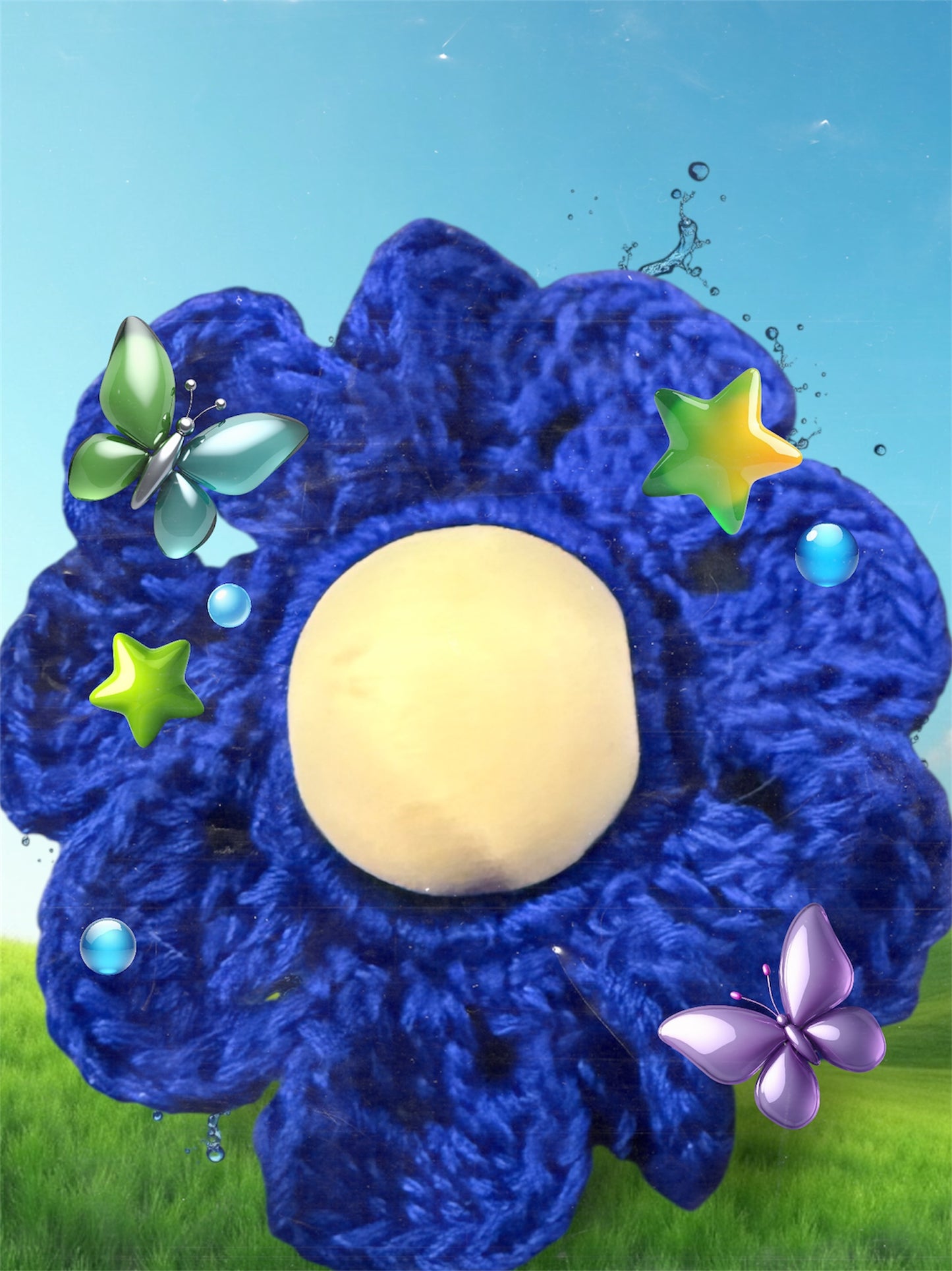 Dark blue flower
