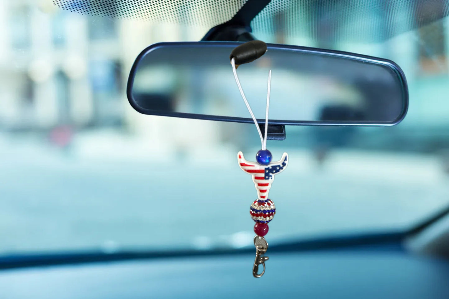 American cowboy car charm