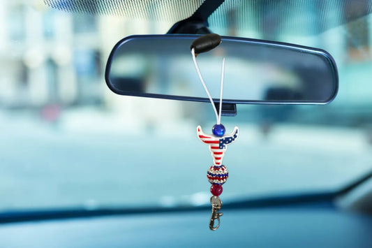 American cowboy car charm