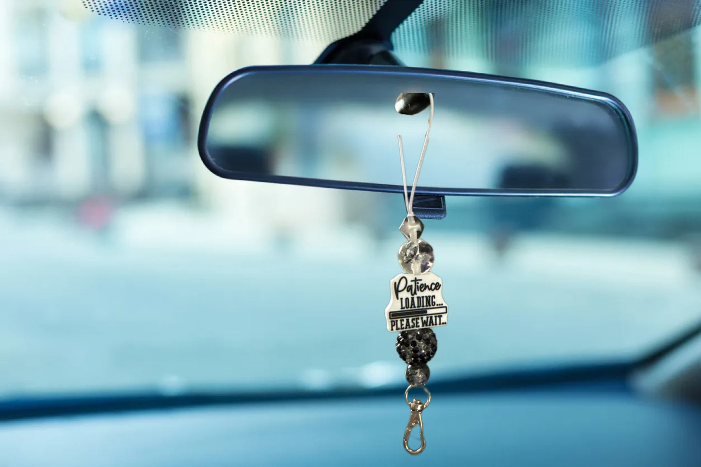 Patience is waiting car charm